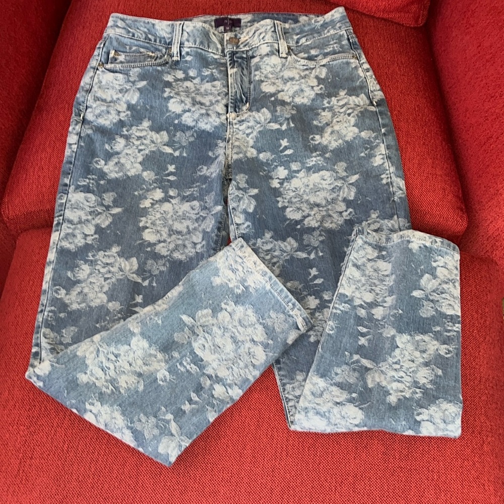 Women’s Not Your Daughter’s Jeans NYDJ floral ankle jeans size 10